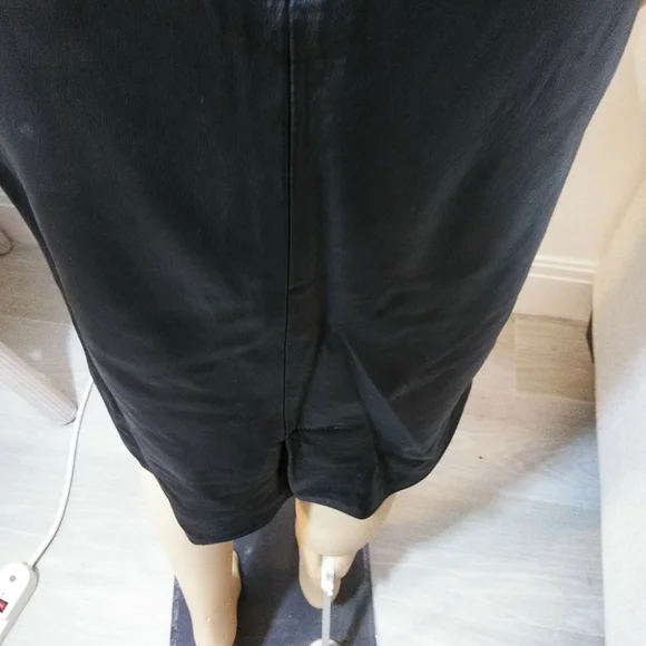 Black leather pencil skirt Euro Sz 40 Us Sz 8 - Picture 7 of 10